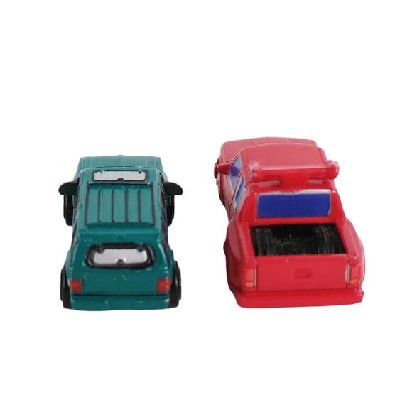 Vtg 1994 LGT Micro Machines Diecast, Ford Explorer Teal, Chevy Dually Pickup Red - Picture 5 of 6